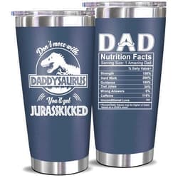 NewEleven Christmas Gifts For Dad, Men - Funny Birthday Gifts For Dad, Husband - Present Idea For Father, New Dads, Papa, Bonus Dads, Husband, Uncle, Guy From Daughter, Son, Kids, Wife - 20 Oz Tumbler