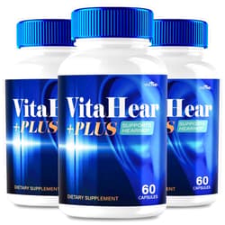 VIVE MD VitaHear Plus for Tinnitus, Vita Hear Relief for Ringing Ears Capsules VitaHearPlus Healthy Ear Support Supplement Maximum Strength Advanced Formula VitaHear Plus Hearing Support Reviews (3 Pack)
