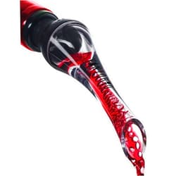 Vintorio Wine Aerator Pourer - Premium Aerating Pourer and Decanter Spout (Black)