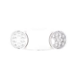 GRUENLICH LED Emergency Light, Exit Lighting Fixtures with 2 LED Bug Eye Heads and Back Up Batteries, UL 924 Qualified, 120-277 Voltage, 1-Pack
