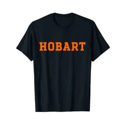 Hobart & William Smith Colleges Gear - Steve State Hobart College Statesmen Text Design HWSC T-Shirt