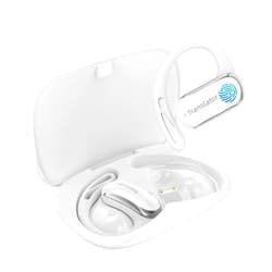 ANFIER AI Translation Earbuds Real-Time 3-in-1 Language Translator Earbuds 144 Languages & Accents,Open-Ear Design Fit iOS & Android for Travel Business Learning(AF56 White Online)