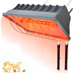 YOTRON Updated 250W Brooder Heater for 40 Chicks Or Ducklings, 7.86ft Cord Brooder Heating Plate & Heat Lamp for Chicks Ducklings with Adjustable Temp & Height for Livestock Brooder Box Supplies