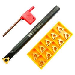 ASZLBYM SNR0013M16 CNC Lathe Internal Threading Boring Bar Turning Tool Holder With 10pcs 16IR AG60 Carbide turning insert