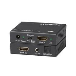 KanexPro Kanex Pro 4K HDMI; Audio Extractor 18Gbps 4K HDMI Audio Extractor with Dolby Atmos (HAECOAX3),Black