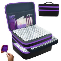 LIRUNQIU Diamond Painting Storage Containers, 240 Slots Diamond Art Accessories and Tools Kits Storage Box