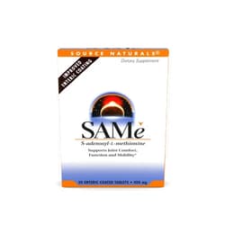 Source Naturals Same, Supports Joint Comfort, 400mg - 30 Enteric Coated Tablets