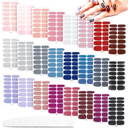 Maitys 336 Pieces 24 Sheets Full Nail Stickers Fall Nail Wraps Nail Polish Strips Self Adhesive Gel Nail Decal Manicure Kits with Nail File for Women Girls Nail Decor(Cute Style,Cute Color)