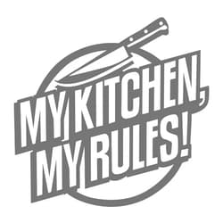 YJVV My Kitchen My Rule Decal Sticker Home Decoration Living Room Dining Room Art Applique Home Decor Black 18 x 15 in