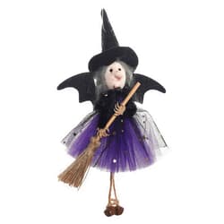 HENJUSH Witch Doll Halloween Decoration Toys, House Decorations for Home Desktop, House Decorations, Kitchen Witch Doll with Broom, Halloween Witch Figurines (A 2Pcs)