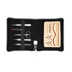 Meril Practice Suturing Kit- Microsurgical Skills for Medical Students, Nurses, Includes Premium Suture pad with 14 pre-Cut Wounds