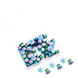 SUBANG 40 Pieces Metal Pin Backs Locking Pin Keepers Locking Clasp with Storage Case