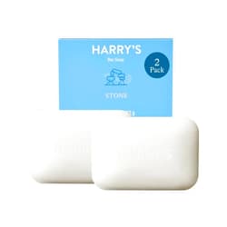 Harry's Bar Soap for Men - Stone Scent, 4 oz Body Soap Bars, 2 Pack