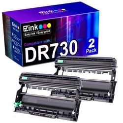 E-Z Ink (TM Compatible Drum Unit Replacement for Brother DR 730 Drum Unit Compatible with HL-L2350DW HL-L2395DW HL-L2370DW HL-L2370DWXL MFC-L2750DW MFC-L2710DW DCP-L2550DW Printer (2 Drum)