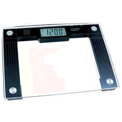 Ideaworks JB5824 Extra Wide Talking Scale-Visual & Voice Display Scale- 550 Pounds Max-Tamper Glass-Extra Wide Width-Large LCD Display-Tap On & Off Auto Function