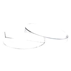 EISCO Petri Dish, 90mm, Pack of 25 - Two Compartments - Disposable - Transparent Polystyrene - Triple Vented - Sterile - Non-Toxic