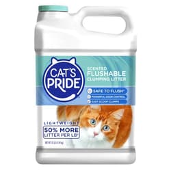 Cat's Pride Lightweight Clumping Litter: Flushable - Powerful Odor Control - Scented, 10 Pounds