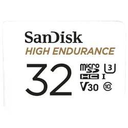 SanDisk 32GB High Endurance Video MicroSDHC Card with Adapter for Dash Cam and Home Monitoring Systems - C10, U3, V30, 4K UHD, Micro SD Card - SDSQQNR-032G-GN6IA