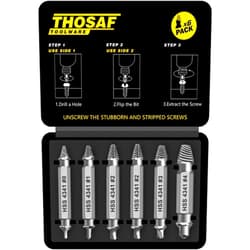 THOSAF Gifts for Men,Damaged Screw Extractor Set-Christmas Stocking Stuffers for Adults Men Him,Mens Gifts,Husband,Stripped Screws Nuts & Bolts Drill Bit Tools for Easy Removal of Rusty Broken Hardware Gifts