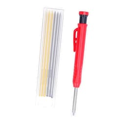 Hztyyier Woodworking Marker Pen High Hardness Metal Tip Printer 2.8mm Plastic Glass Drawing Tip (Two-color refill)