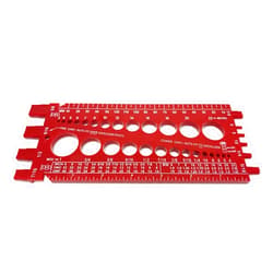 BoltsandNuts.com Screw Bolt Nut Thread Measure Gauge Size Checker (Inch Standard & Metric)