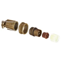 Amphenol Industrial MS3106E14S-5P Circular Connector Pin, Environmental Resisting, Threaded Coupling, Solder Termination, Straight Plug, 14S-5 Insert Arrangement, 14S Shell Size, 5 Contacts
