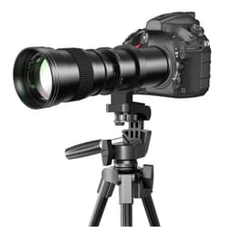Lightdow 420-800mm f/8.3 Manual Zoom Super Telephoto Lens + T Mount Ring for Sony Alpha A9 A7S A7R A7S A7 II A6000 A6300 A6500 A5100 A5000 Mirrorless Digitial SLR Camera
