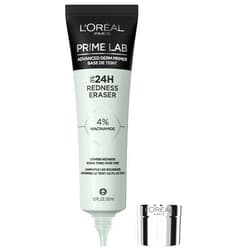 L'ORÉAL PARIS L'Oreal Paris Prime Lab Up to 24H Redness Eraser Face Primer Infused with Niacinamide to Reduce Face Redness and Extend Makeup Wear, 1.01 Fl Oz