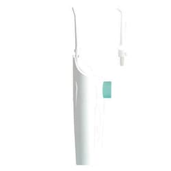 Yas Cordless Water Dental Flosser Non-Electric Simple Operation, Oral Irrigator Portable Affordable for Home & Travel, Tonsil Stone Remover Safe for Pregnant Women and Children (White)