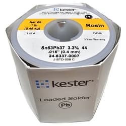 Kester Solder 24-6337-0007 Solder Wire, 63/37 SN/PB, 183°C, 1LB