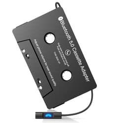 Eyesen Car Cassette Audio Aux Adapter, Wireless Bluetooth 5.0 Cassette Receiver, Cassette to Aux Adapter Tape Player, for Listening to Mobile Music and Car Voice, Hands-Free Calling (Black)
