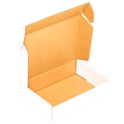 YUNSY-BOX 50 pack Small Shipping Box,9x6x2'',Corrugated Mailer,YUNSY-BOX Cardboard Box, White,for Small Business