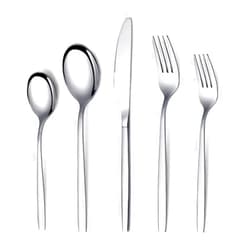 Berglander Flatware Set 20 Pieces, Stainless Steel Flatware Set, Silverware Set Service For 4