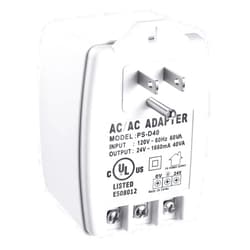 Hotop 1 Pack 24 Volt Transformer, 40 VA AC Transformer Plug in with PTC Fuse Competible with All Versions of Ring Doorbell and Thermostat, Compatible with Nest, Ecobee, Sensi, Honeywell, 24V Adapter