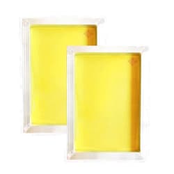 YLZ 2 Pack Aluminum Silk Screen Printing Screens 12 x 16 Inch Frame-230 Yellow Mesh