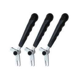 CHENUXO 3 Straight Hand Levers Black Color Handles,Compatible For Vevor Soft Serve Ice Cream Machines Parts