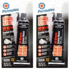 Permatex 25228 The Right Stuff 90 Minute Black Gasket Maker, 3 oz, 1 Count (Pack of 2)