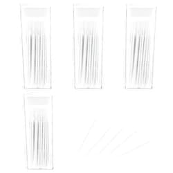 WLLHYF 200Pcs Double Head Plastic Dental Floss Interdental Brush 2-in-1 Disposable Plastic Dental Toothpicks Braces Cleaner Brush Oral Care Travel Teeth Stick (50pcs/Box)