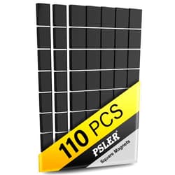 Sukh 110Pcs Square Magnets Magnetic Tape Strip - Sukh Magnet Sheets Magnets with Adhesive Backing Magnet on One Side Self Adhesive on The Other Side for Fridge Organisation,Art Project,Classroom
