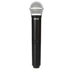 Shure BLX2/B58 Handheld Transmitter with PG58 Vocal Mic Capsule - for use with BLX Wireless Microphone Systems, Receiver Sold Separately | J11 Band (BLX2/PG58=-J11)