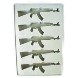 Southern Homewares AK-47 Gun Ice Cube Tray - Funny Firearms Dad Military White Elephant Novelty Gag Gift