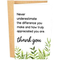 Naixiwen Employee Thank You Card, Appreciation Card for Coworker Boss Staff, Never Underestimate The Different You Make...