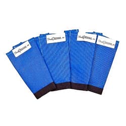 SHOOFLY Horse Leggins, Patented Loose Fitting Boots, Breathable Plastic Mesh (Blue/Mini)