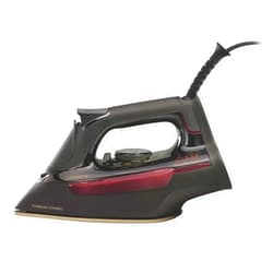 Generic CHII Professional Clothing Iron, Titanium-Infused Ceramic Soleplate, With 300 Steam Holes, Precise Control & Reservoir 300 ml of water, Compact, Black