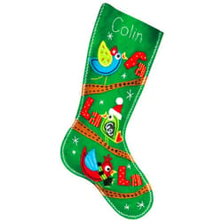 Dimensions Needlecrafts-Fa La La Birds Stocking, Felt Applique 72-08179