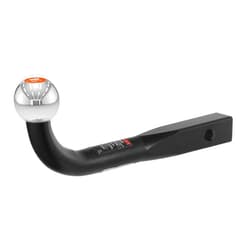 CURT 45552 Euro Trailer Hitch Mount with 2-Inch Trailer Ball, Fits 1-1/4-Inch Receiver, 3,500 lbs, 2-3/4-Inch Height