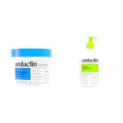 AmLactin Intensive Healing Body Cream – 12 oz Tub & Daily Nourish 12% - 14.1 oz Body Lotion with 12% Lactic Acid