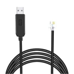 Suamdoen Ioptron Equatorial Telescope Control Cable Smart Eq Pro IEQ30pro USB RS232 Adapter to 4p4c RJ9 Connector FT231XS Upgrade Control Console Cable Compatible ASCOM ZEQ25 EQPro Mounts (6.0 feet)