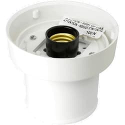KastLite Twist Lock Post Top Fitter | White Finish | Polycarbonate | Works with 4
