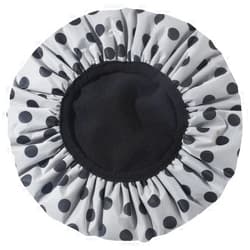 MeeShirer Reusable Hair Cap for Shower, Thicken Large Shower Cap for Women, Terry Lined Waterproof Shower Caps for Long Hair, Washable Soft Bath Shower Caps Home Travel Essentials (Black)